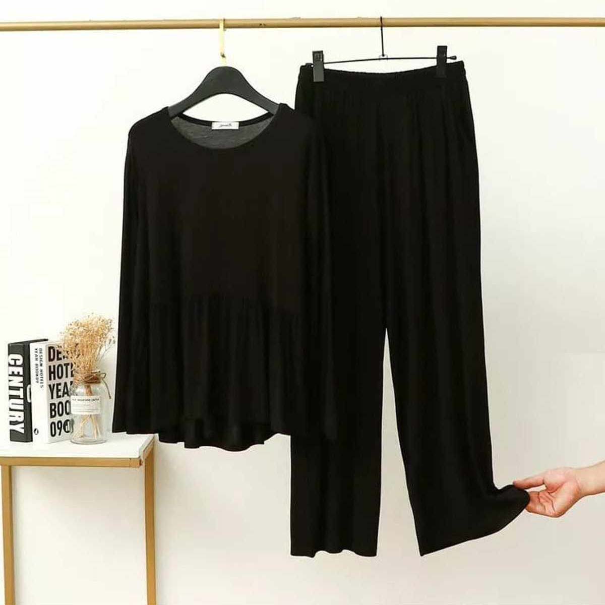 Peplum-Style 2-Pcs Lounge And Night Wear Suit. WLW-11 Secondary image