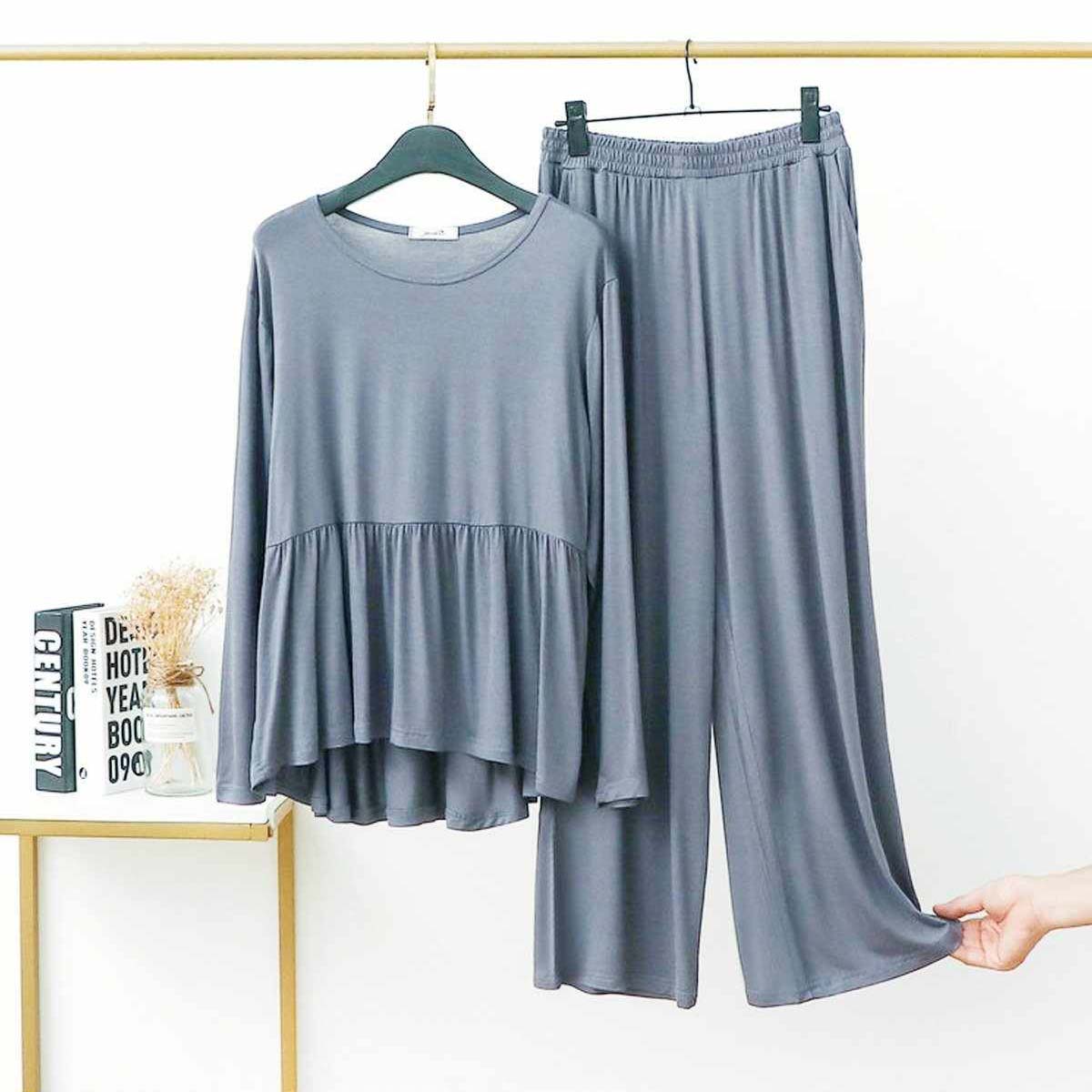 Peplum-Style 2-Pcs Lounge And Night Wear Suit. WLW-11 Main image