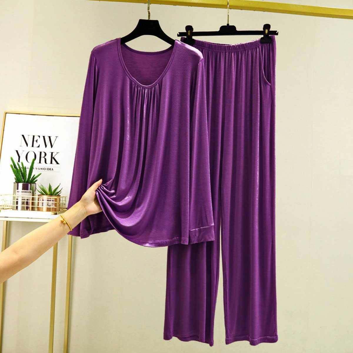 Neck Geadar-Style 2-Pcs Lounge And Night Wear Suit. WLW-14 Main image