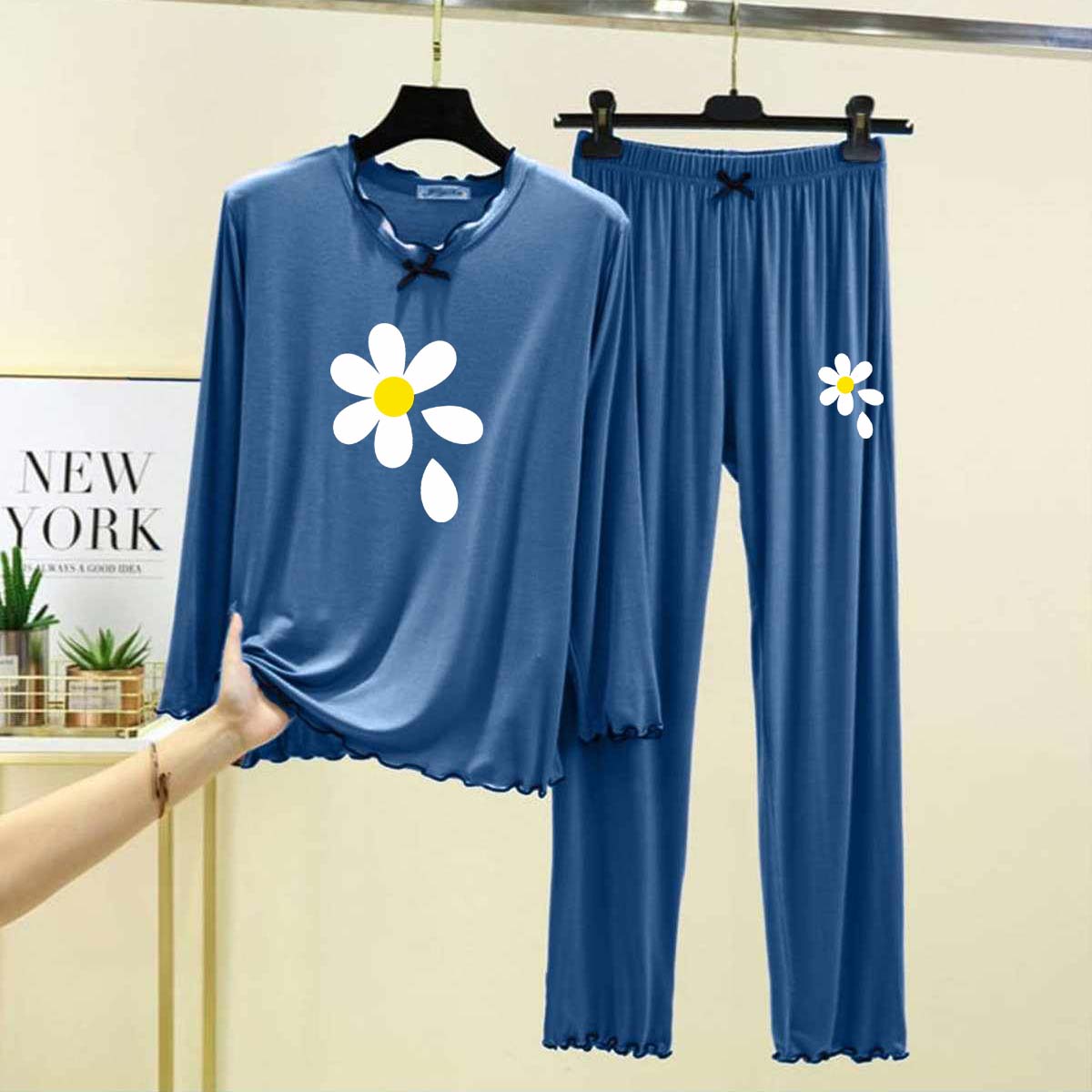 Tie Piko-Style Big-Printed 2-Pcs Lounge And Night Wear Suit. WLW-16 Main image