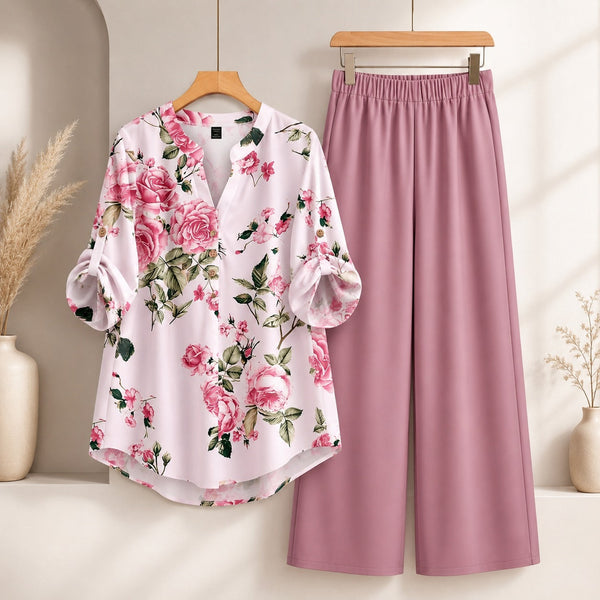 Binara Printed Western Shirt Style Stitched Co-Ord Set! PCS# 36 Dress Code