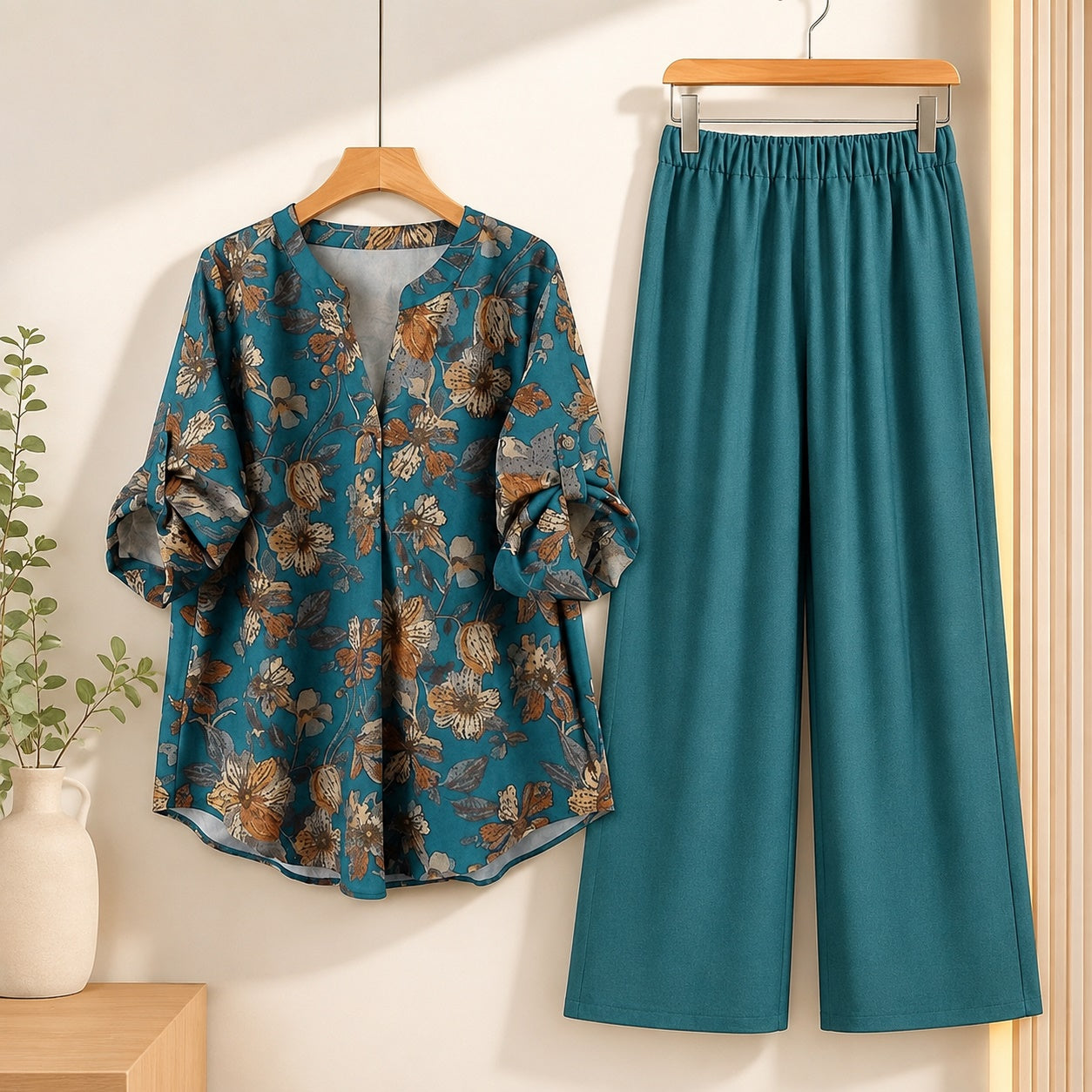 Binara Printed Western Shirt Style Stitched Co-Ord Set! PCS# 25 Dress Code