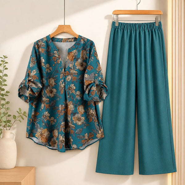 Binara Printed Western Shirt Style Stitched Co-Ord Set! PCS# 25 Dress Code
