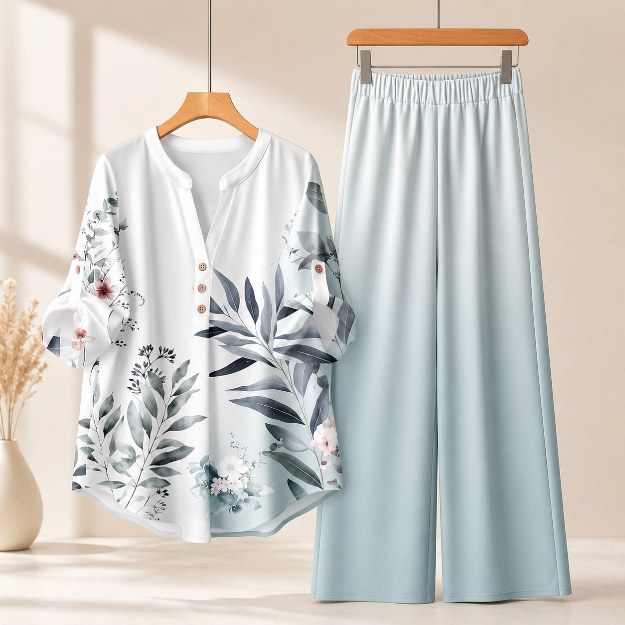 Binara Printed Western Shirt Style Stitched Co-Ord Set!. PCS# 16 Dress Code