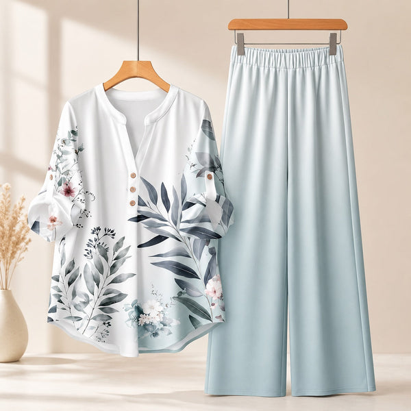 Binara Printed Western Shirt Style Stitched Co-Ord Set!. PCS# 16 Dress Code