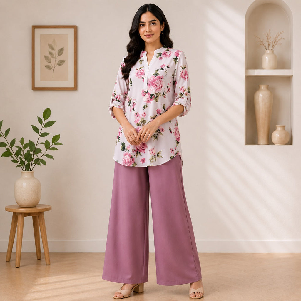 Binara Printed Western Shirt Style Stitched Co-Ord Set! PCS# 36 Dress Code