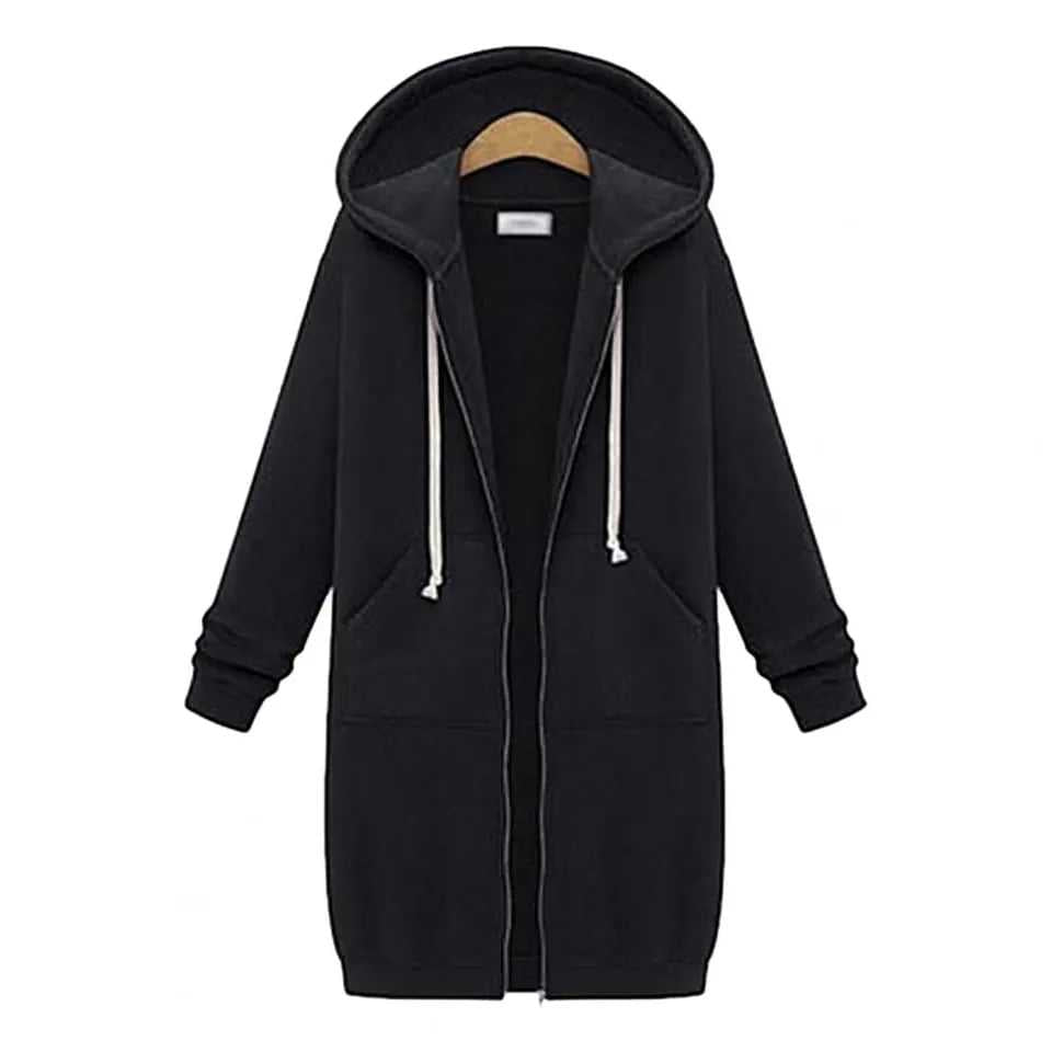 Premium Quality Long Zipper Hoodie For Winter's. Secondary image
