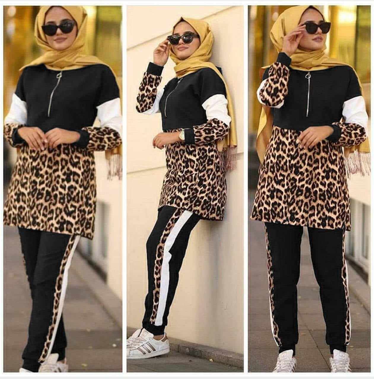 Cheetah Style Turkish 2-Pcs Winter Tracksuit. Main image