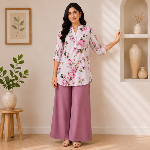 Binara Printed Western Shirt Style Stitched Co-Ord Set! PCS# 36 Dress Code