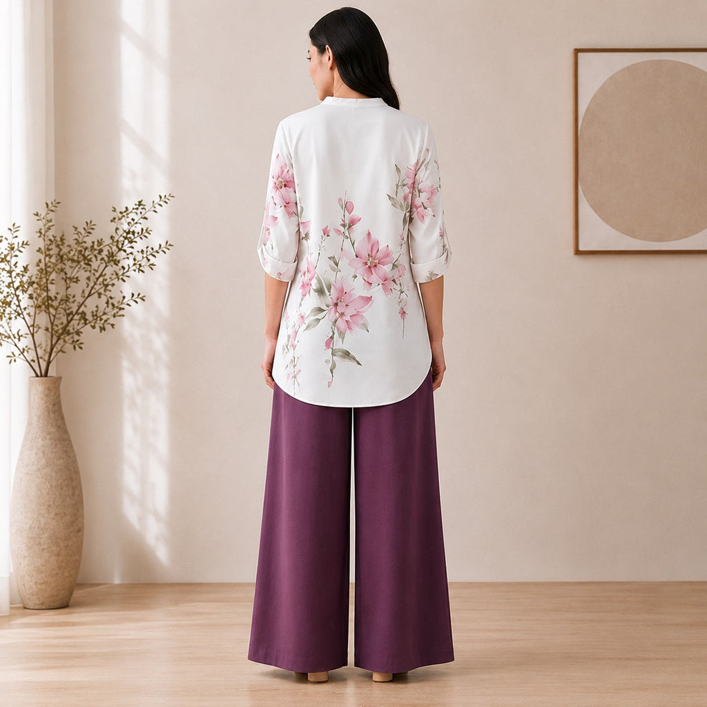 Binara Printed Western Shirt Style Stitched Co-Ord Set!. PCS# 01 Dress Code