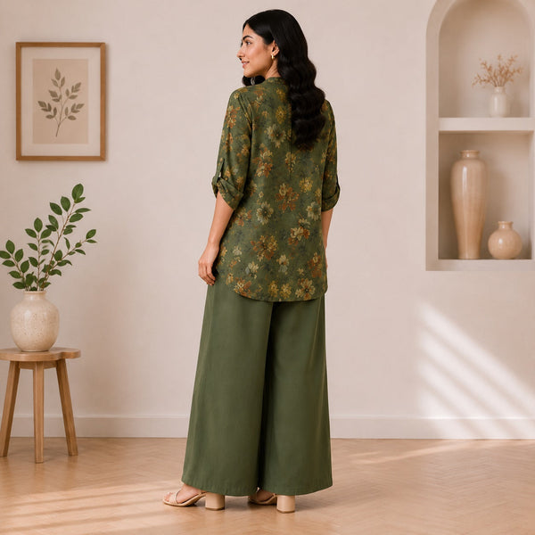 Binara Printed Western Shirt Style Stitched Co-Ord Set! PCS# 35 Dress Code