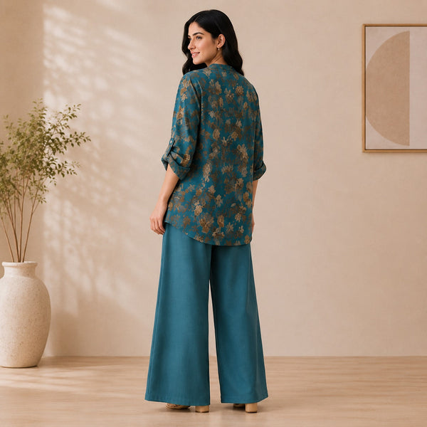 Binara Printed Western Shirt Style Stitched Co-Ord Set! PCS# 25 Dress Code