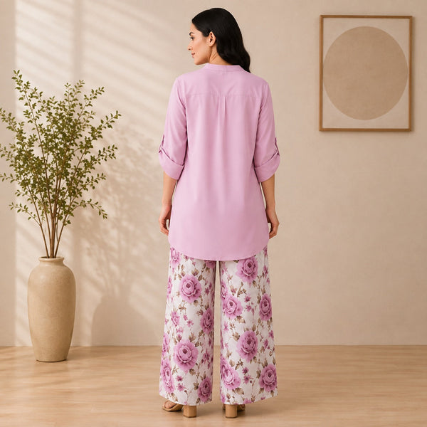 Binara Printed Western Shirt Style Stitched Co-Ord Set! PCS# 48 Dress Code