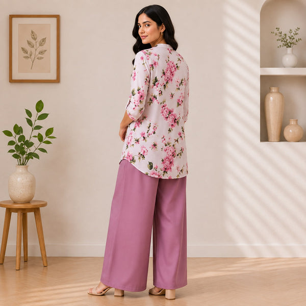 Binara Printed Western Shirt Style Stitched Co-Ord Set! PCS# 36 Dress Code