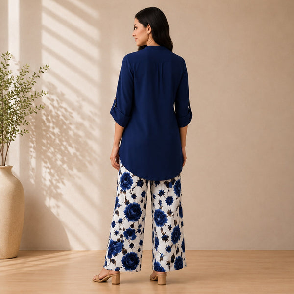 Binara Printed Western Shirt Style Stitched Co-Ord Set!. PCS# 49 Dress Code