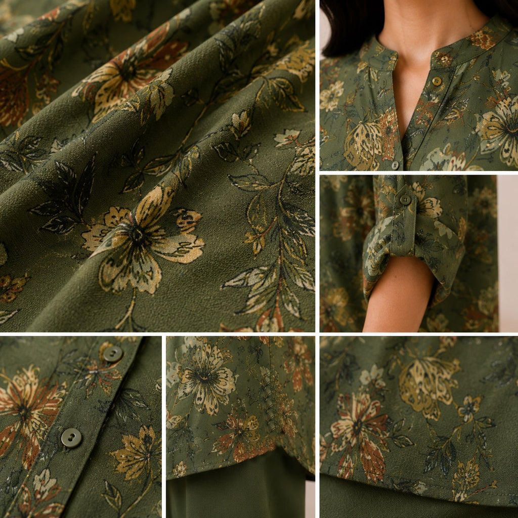 Binara Printed Western Shirt Style Stitched Co-Ord Set!. PCS# 35 Dress Code