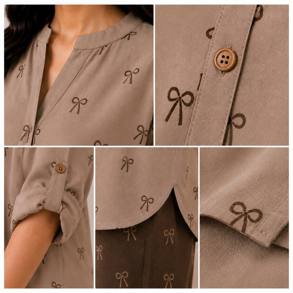 Binara Printed Western Shirt Style Stitched Co-Ord Set! PCS# 33 Dress Code