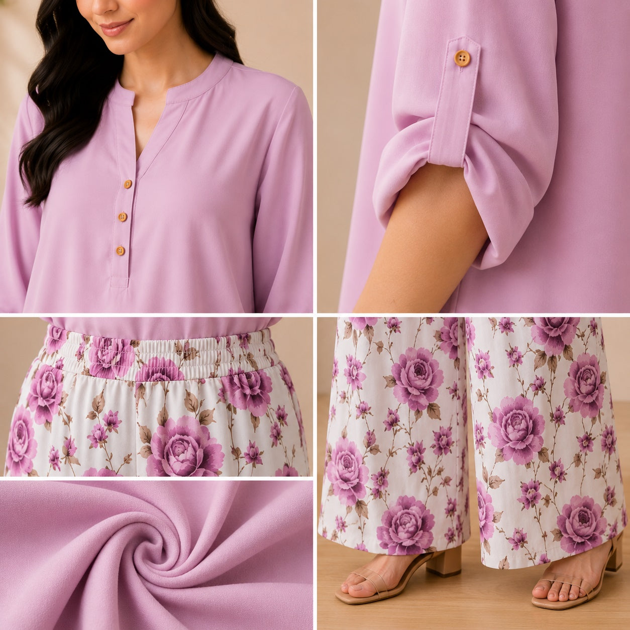 Binara Printed Western Shirt Style Stitched Co-Ord Set!. PCS# 48 Dress Code