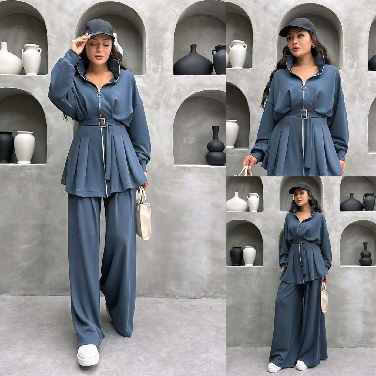 Pintex Belt Style Premium Quality Winter 2-Pcs Tracksuit For Her. WWTS-39 Main image