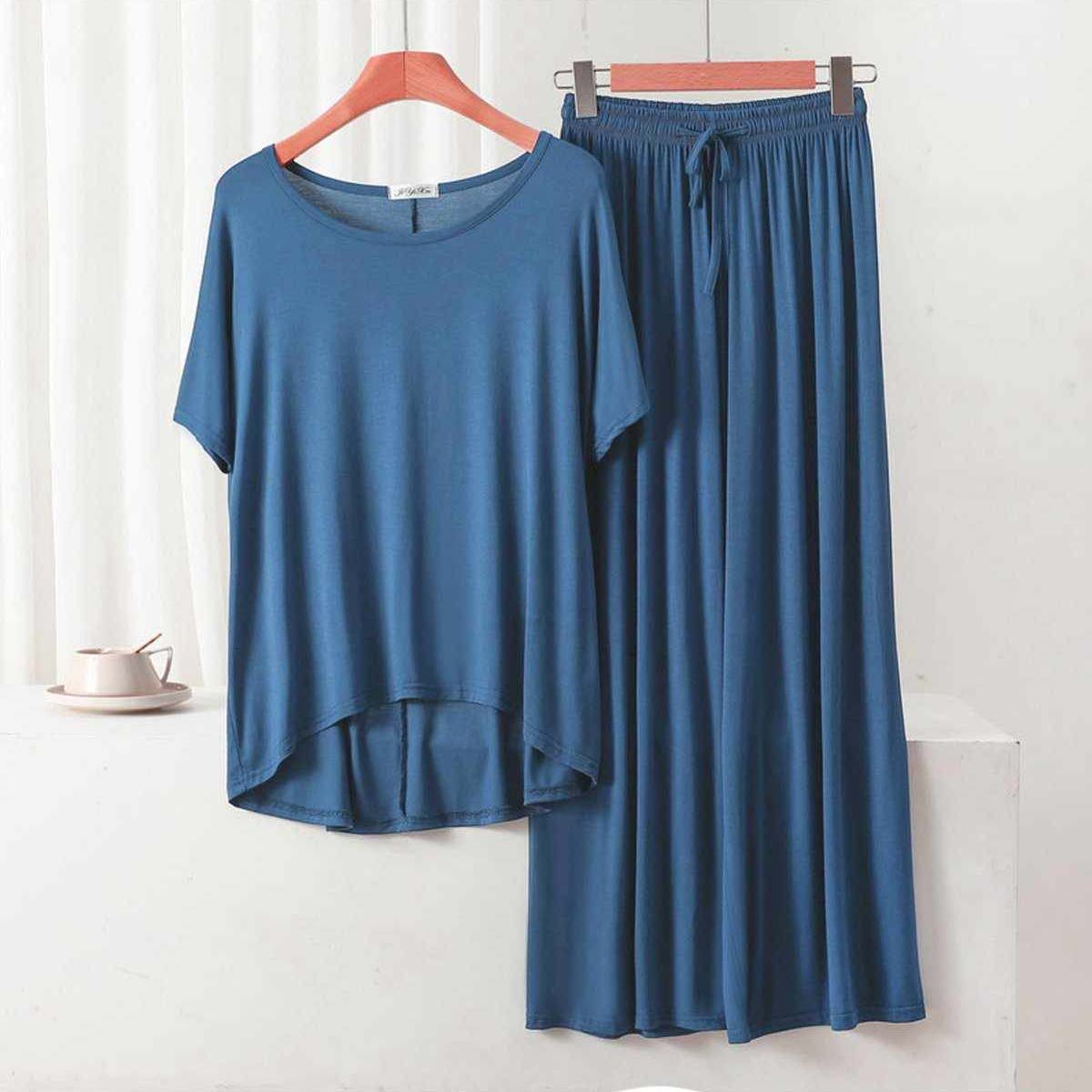 RH-Style 2-Pcs Lounge And Night Wear Suit. WLW-01 Secondary image