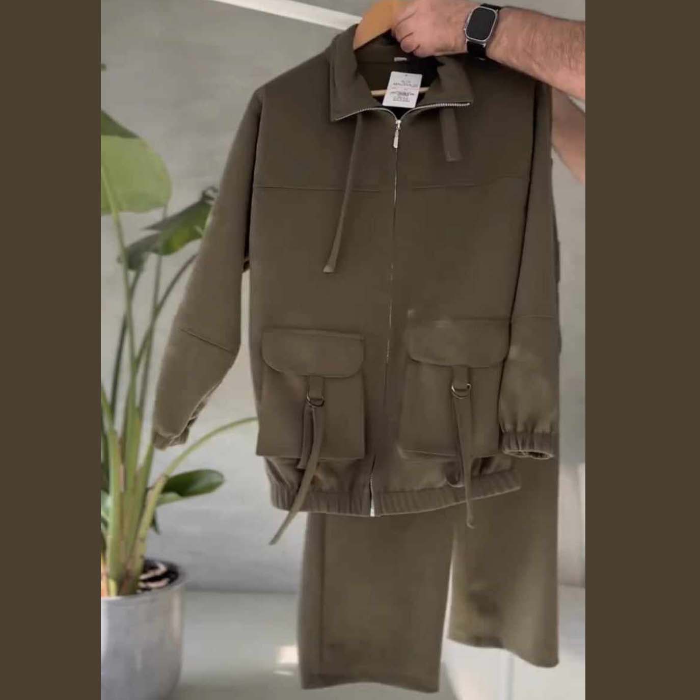 Oxfona 6-Pocket Cargo Style 2-Pcs Winter Co-Ord Set. WWTS-17 Secondary image